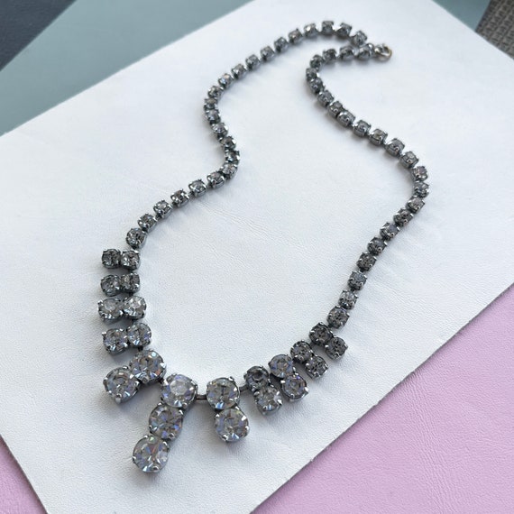Beautiful Mid Century Vintage Sparkly Diamanté Cr… - image 2