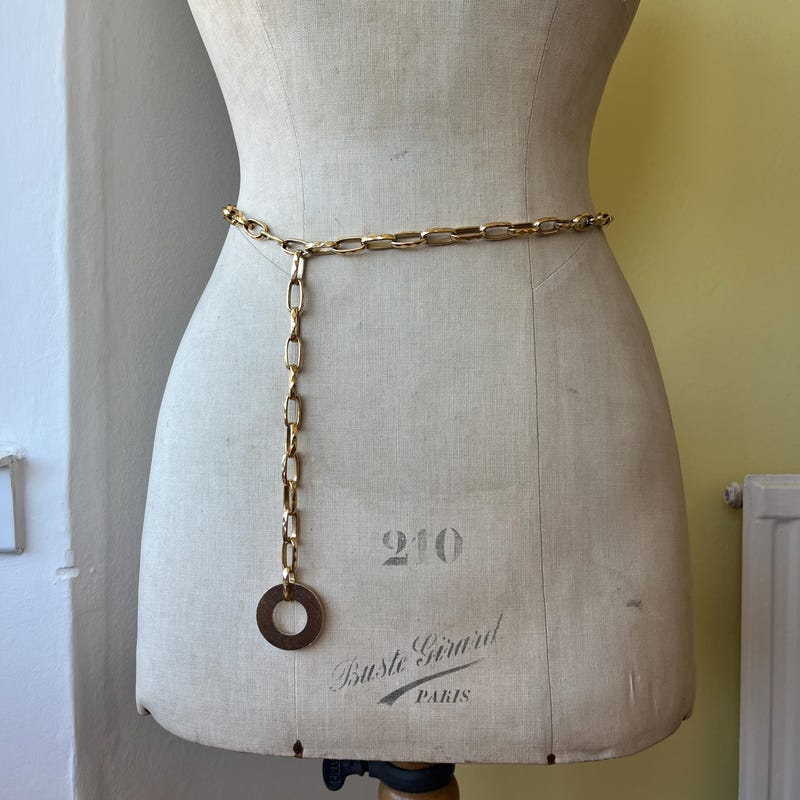 Gaudy Silver & Gold Chain Belt