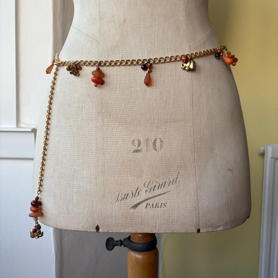 Handmade Vintage Elephant Charm Belt, Vintage Charm Belt  display picture 1
