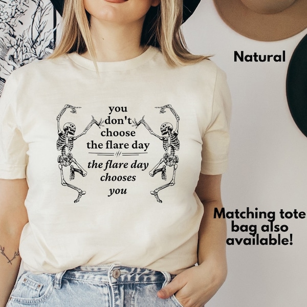 Flare Day Tee, Mug, Canvas Tote | Chronic Illness Awareness | Goth Humor Ally Gift | Having A Flare Day