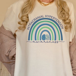 Intracranial Awareness T-Shirt | Comfort Colors IIH Ally Support Tee | Idiopathic Intracranial Hypertension Shirt | Pseudotumor Cerebri