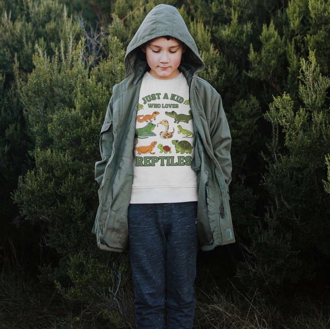 Kids Lizard Reptile Shirts, Youth Toddler Tees, Youth Sweatshirt Cute