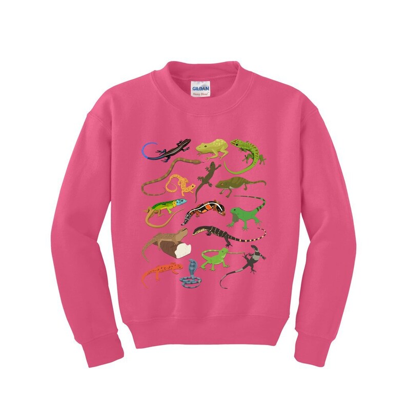 Visual Reference: Reptile Shirt For Kids Snake Lizard Sweatshirt Sweater For Kids