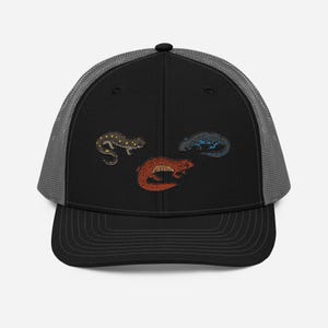 Cool Salamanders Mesh Trucker Hat - Just Love Salamanders Okay - Gift for Amphibian Lover - Salamander Newt Birthday Idea