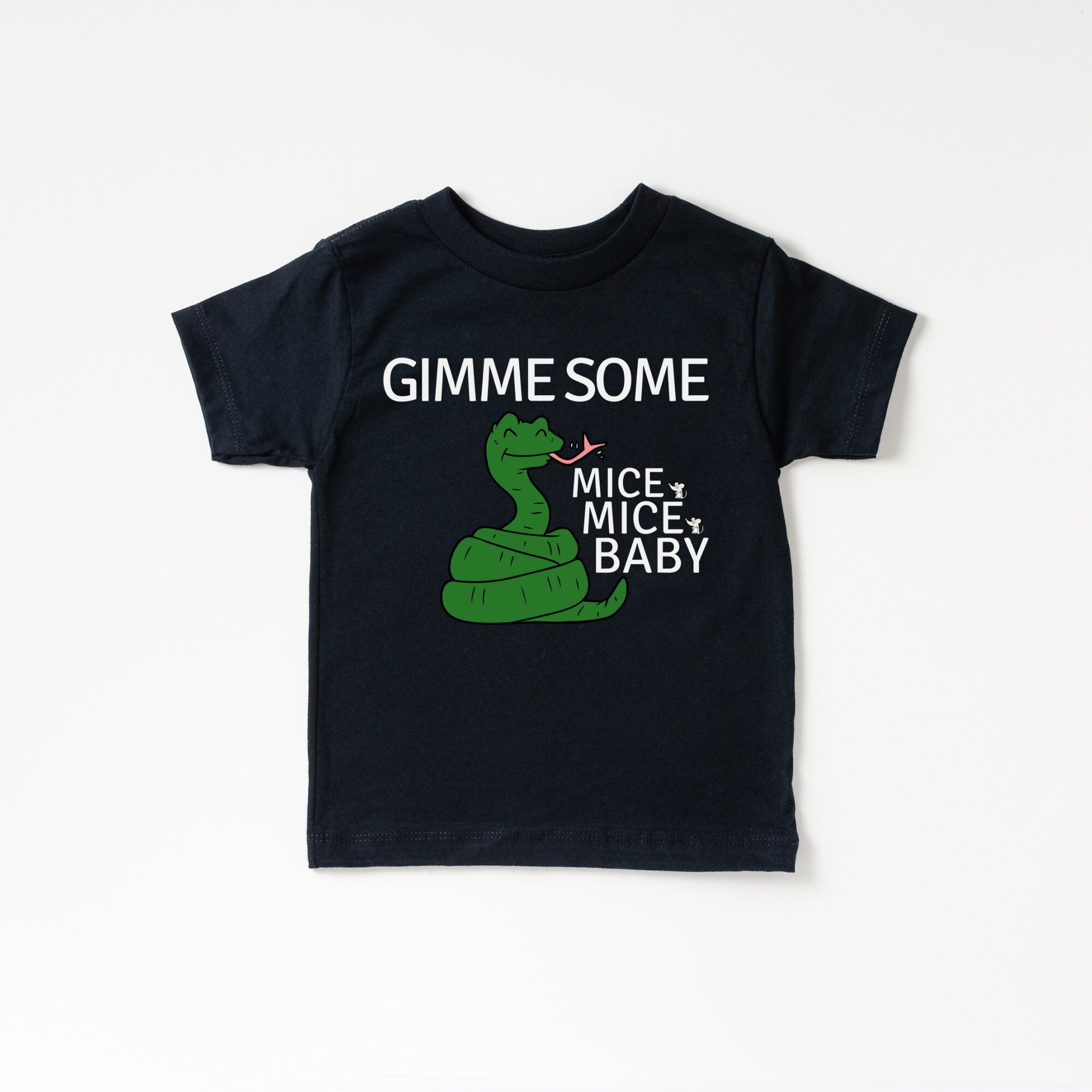 Funny Snake Toddler Shirt, Gimme Some Mice Mice Baby, Cute Shirts for Reptile Snake Fans, Cool Danger Noodle Snake Humor Birthday Gifts