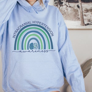 Intracranial Awareness Hoodie | IIH Ally Support | Idiopathic Intracranial Hypertension Shirt | Pseudotumor Cerebri Warrior, Sweatshirt