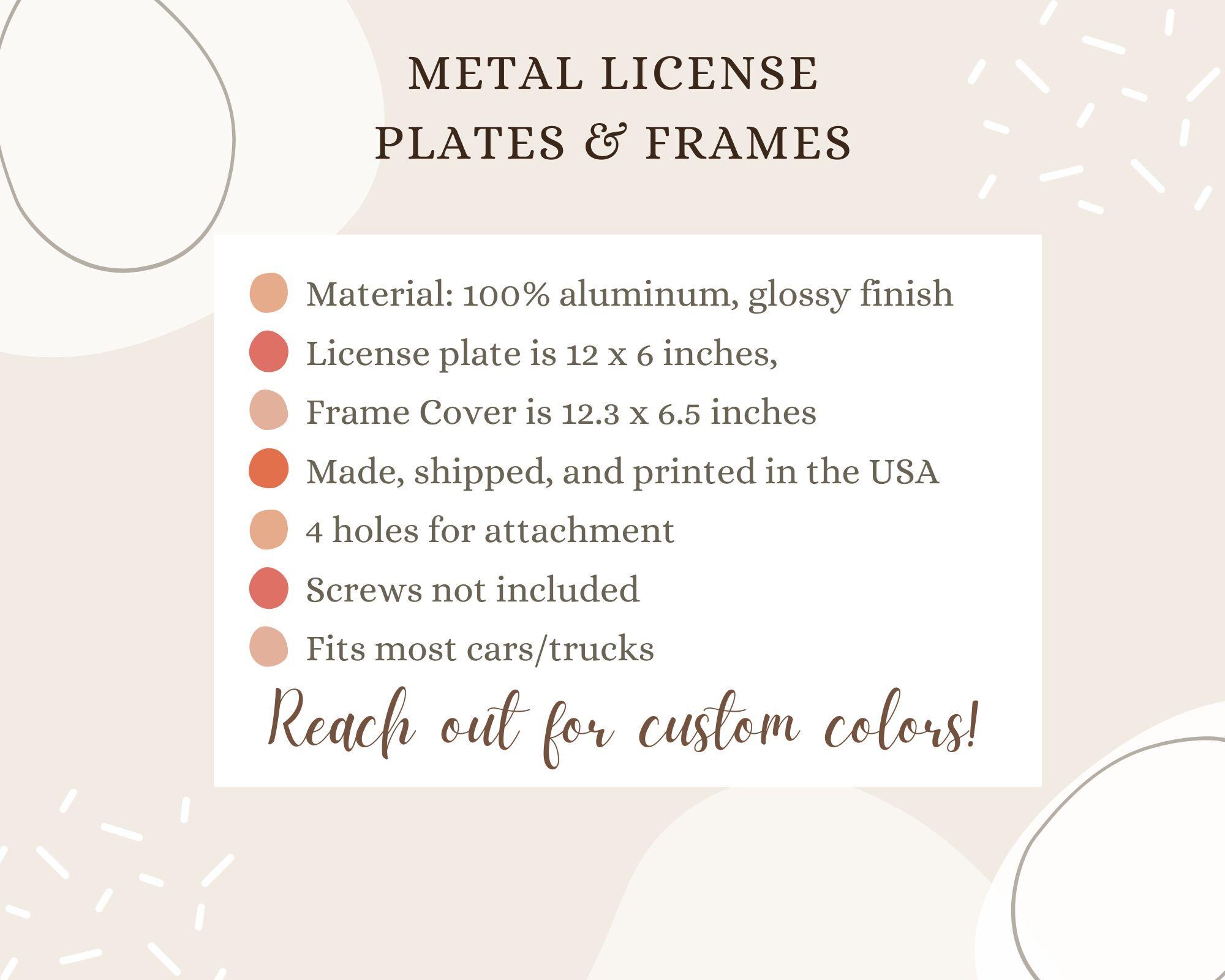 License Plate Cover Mallard Fly Water Licenses Plates Frames Front Licenses Plate Covers Car Tag Frame 2 Pcs Flying Duck Quality Aluminum Metal Girl Women Men Vehic