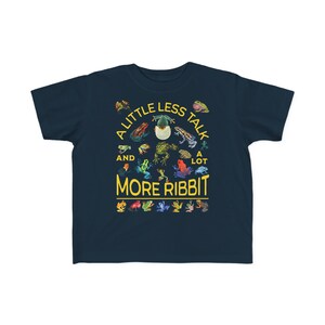 Lustiges Frosch-Shirt für Kinder, Landfrosch-Humorgeschenk, netter ästhetischer Frosch-Frosch, Frosch-Collage, gelber grüner Pfeilfrosch, Froschkröten-Geburtstagsgeschenk Navy