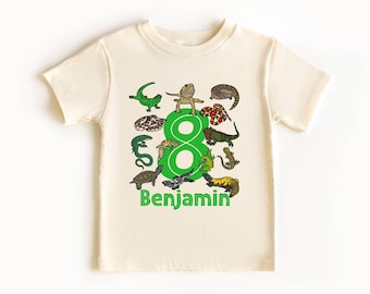 Reptile Birthday Shirt Kids Youth and Toddler Sizing - Reptile Lover Birthday Gifts