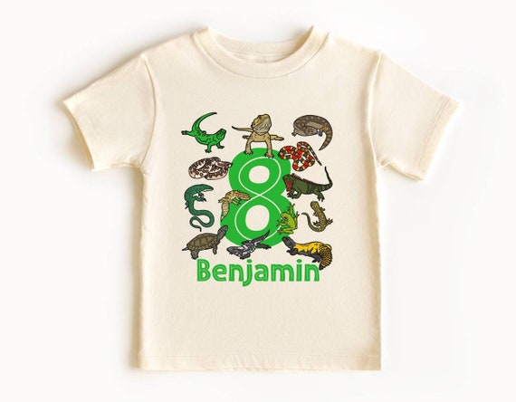 Reptile Birthday Shirt Kids Youth and Toddler Sizing - Reptile Lover Birthday Gifts