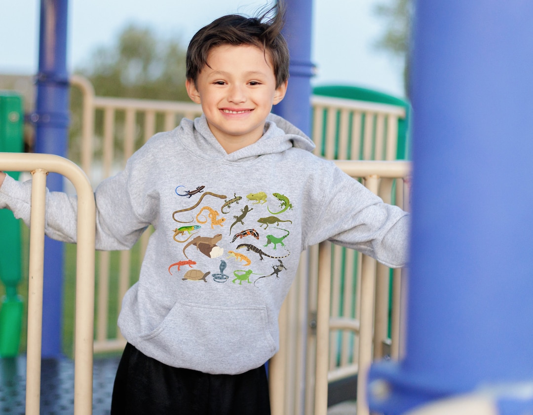 Cool Kids Hoodie Reptile Shirt For Kids Snake Lizard Sweatshirt Photo Inspiration