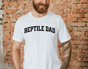 Camisetas de papá reptil, divertido regalo de papá reptil lagarto