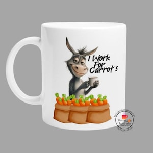 Tazza divertente asino, regalo divertente per il posto di lavoro, tazza da ufficio asino, tazza originale per collega, detti divertenti, regalo per amanti degli asini