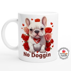 Taza de regalo de San Valentín, regalo de San Valentín, regalo de aniversario, regalo de amistad, regalo de amantes de los perros, taza de Bulldog