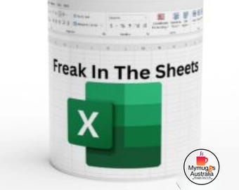 Excel-mok Freak In The Sheets: grappig boekhoudcadeau
