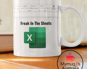 Freak In The Sheets Funny Mug: Novelty Gift for Coworker