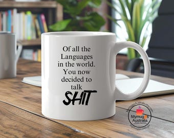 Funny Office Mug: Whimsical Quote, White Ceramic, 11oz