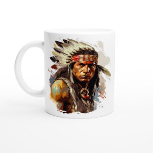 American Indian Mug,Native American,Coffee Mug,Gift Mugs,