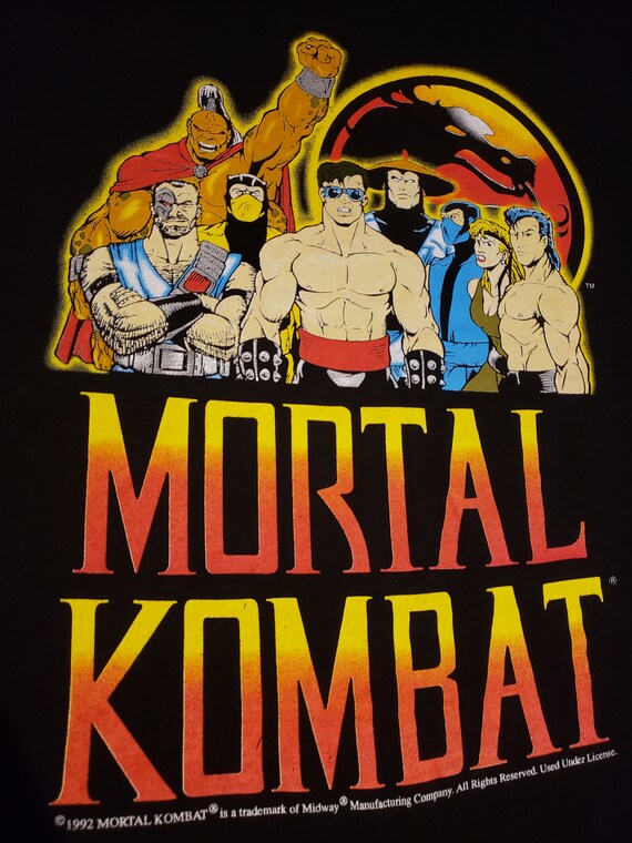 Ultra super rare vintage 1992 Mortal Kombat shirt… - image 2