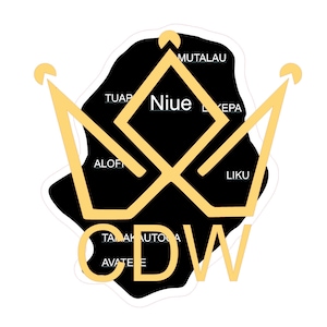 Niue Island template SVG PNG digital download