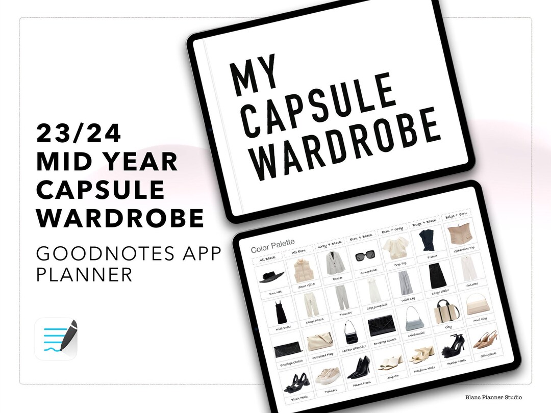 2023 2024 Capsule Wardrobe Planner Spring & Summer Capsule Etsy