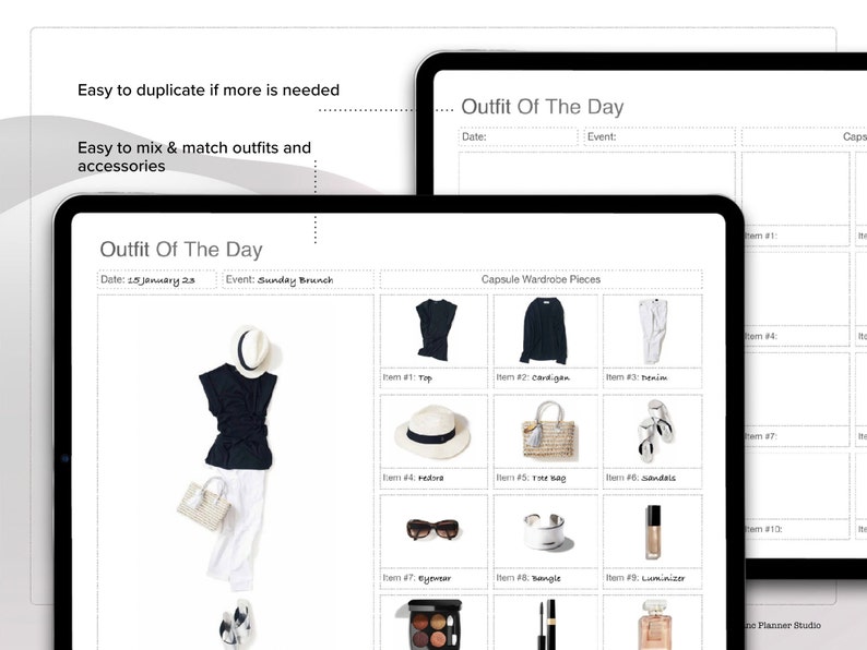 2023 2024 Capsule Wardrobe Planner Summer Wardrobe Checklist Etsy