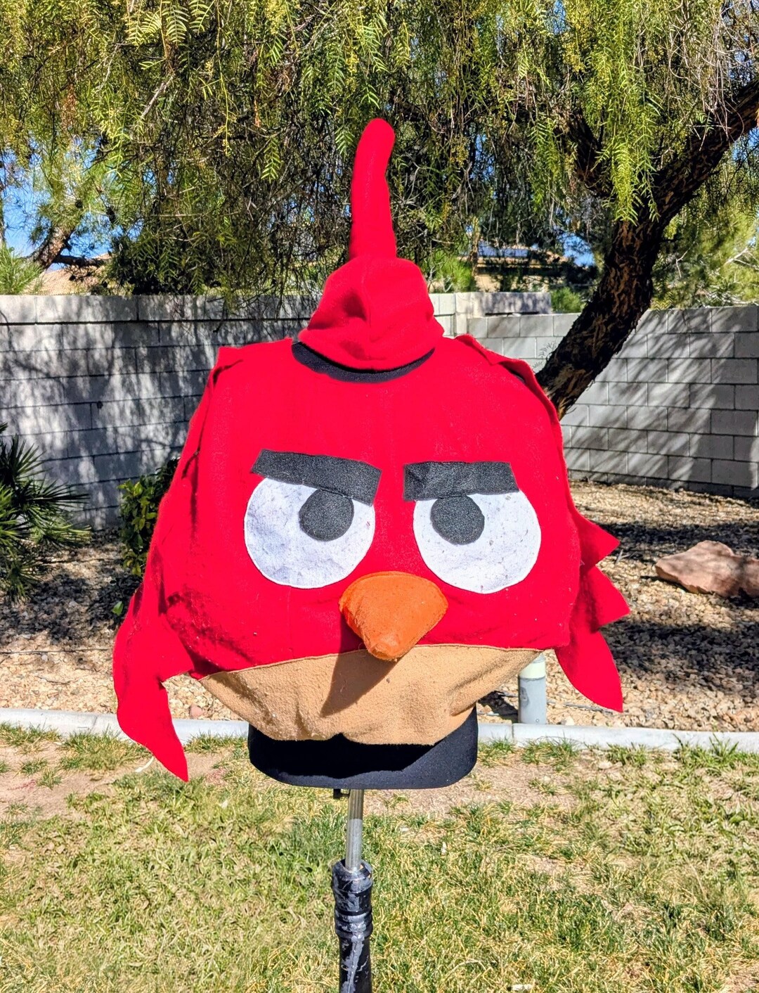 Red Stuffed Angry Birds Felt Body Costume Outfit W/hat/wings/body Kids ...