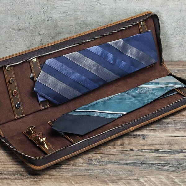 mens tie storage box