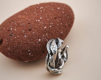 THREE SNAKES RING - AzK Jewelry