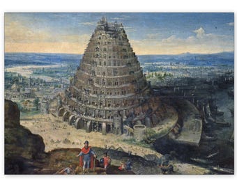 The Tower of Babel - Lucas van Valckenborch- Fine Art Print