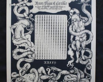 Moon Phase Snakes Calendar - Sigurd Persson