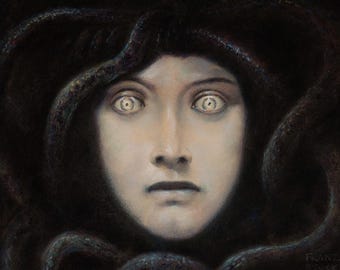 The Head of Medusa by Franz von Stuck