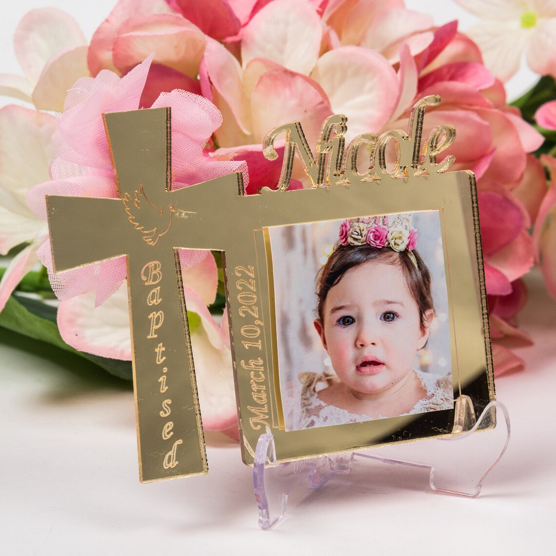 Personalized Baptism Favors for Girl Custom Photo Gift for Etsy