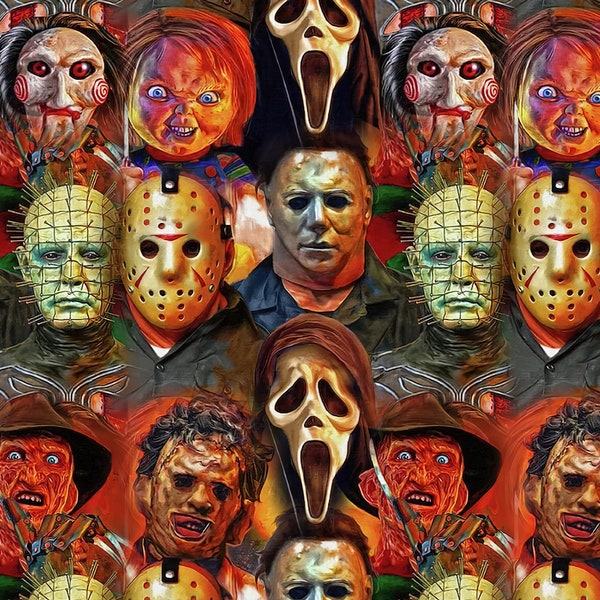 Horror Movie Wrapping Paper, Jason Voorhees Wrapping Paper, Scary Wrapping Paper, Horror Wrapping Paper, Horror Gift Wrap, Halloween Decor