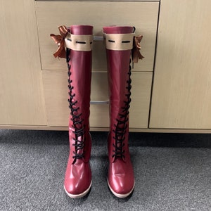 Violet Evergarden Shoes Red Cosplay Boots