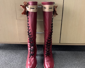 Violet Evergarden Shoes Red Cosplay Boots