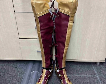 Stivali cosplay rossi di Wonder Woman Diana Prince Ver 2