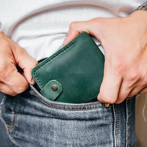 Genuine leather bifold wallet | Front Pocket Handmade Leather Wallet Men | leather card wallet | personalized gifts | Fathers Day Gift
