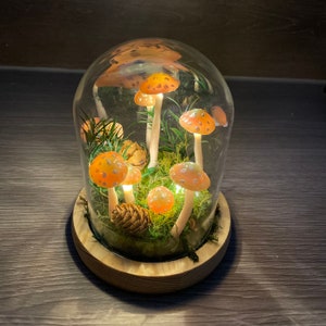 Handmade Mushroom Decorative Lamp Handmade Unique Mushroom Lamp Gift Light Creative Gift Illuminating Nature&#39;s Magic Birthday Gifts
