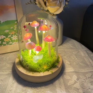 Handmade Mushroom Lamp Bedroom Mushroom Light Bedroom Decoration Party And Anniversary Gift