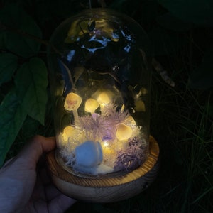 Handmade Mushroom Decorative Lamp Purple Magic Mushroom Light Gift Light Creative Gift Illuminating Nature's Magic Birthday Gifts