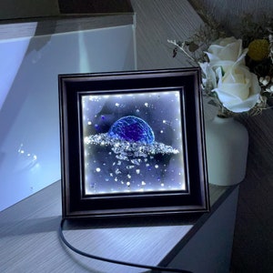 Handmade Universe Night Lamp Water Planet Lamp Bedside Lamp Christmas Gift Home Decoration Unique Lamp