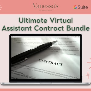 Virtueller Assistent Auftrags-Bundle: Vorlagen für die Kundenvereinbarung (google Docs)