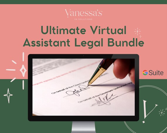 Virtual Assistant Legal Templates: Client Agreement, Privacy Policy (Digital Download)