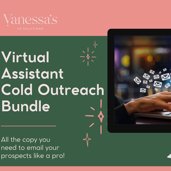 Virtual Assistant Cold Outreach Email Templates | Client Communication | Find New Clients | Book More Clients | Email Copy