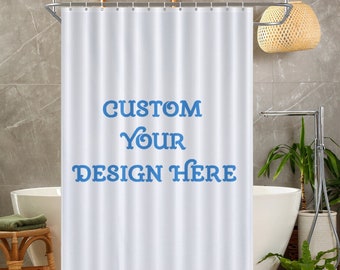 Custom Shower Curtain from Your Photo, Personalized Picture or Text Shower Curtain, Artist home decoration, birthday, housewarming gifts