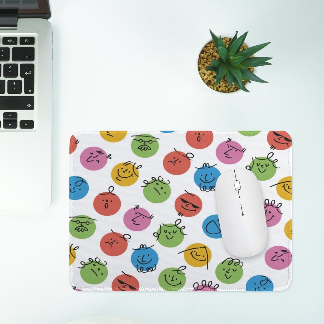 Emoji Mouse Pad Candycolored Desk Accessories Fun Emoji Etsy