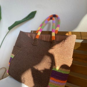 Große Stroh-Einkaufstasche | Strandtasche mit großer Kapazität | Sommer Urlaub Tasche | Schultertasche aus Korbgeflecht | Boho Urlaubstasche