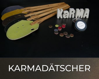 Holz&Herz >fliegenklatsche Karmadätscher < Fliegenklatsche mit Karma, handgefertigt