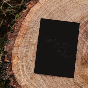 karte lustig> Einer dreht durch < Grußkarte, Handschrift, Geschenkkarte, Postkarte, A6